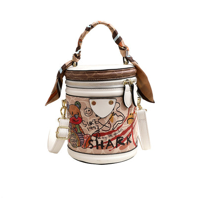 Bolso de Mano Texturizado con Estampado Oso para Mujer - Image 4