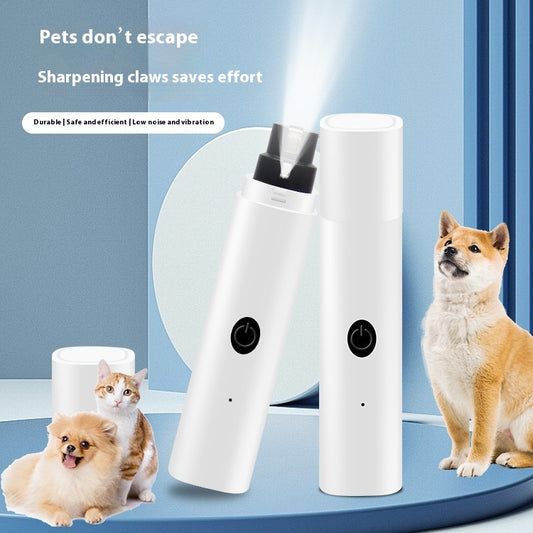 Cortauñas Eléctrico para Mascotas - Limador de Uñas Silencioso para Gatos y Perros