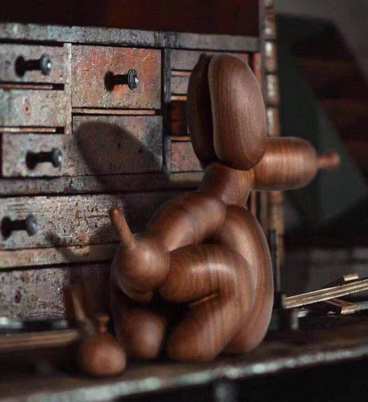 Adorno Perro Globo de Madera Artesanal - Image 10