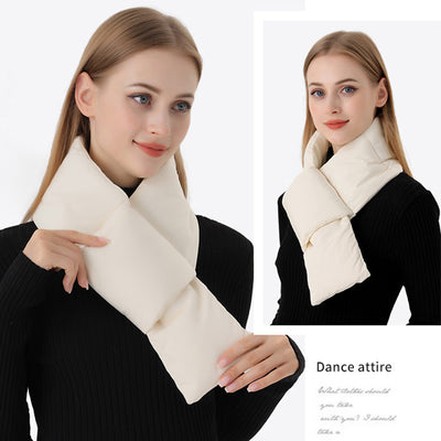 Bufanda Térmica Corta con Bolsillo y Diseño Cruzado para Mujer - Invierno y Deportes - Image 13