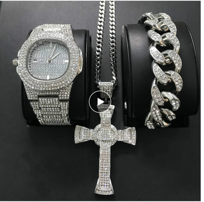 Reloj de Lujo para Hombre con Diamantes y Calendario - Cuarzo Premium - Image 12
