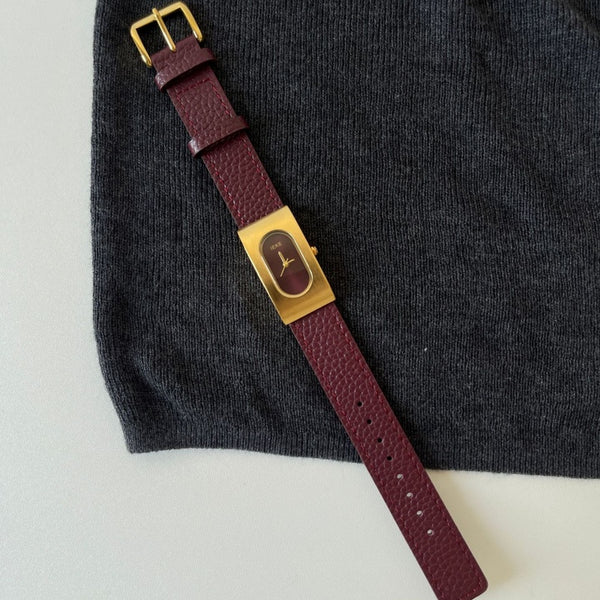 Reloj Vintage Rojo para Mujer - Diseño Clásico Año Nuevo