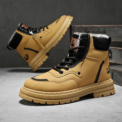 Botas Martin Altas de Cuero Genuino Estilo Británico para Hombre - Image 3