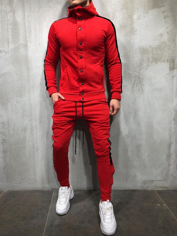 Cardigan Deportivo con Capucha y Botones para Hombre