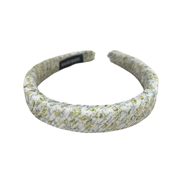Diadema Plisada de Chifón con Flores Pequeñas Mori
