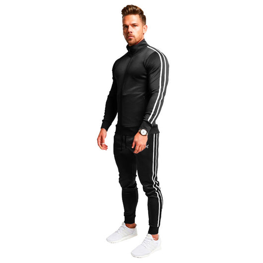 Conjunto de Pants y Sudadera a Rayas para Hombre - Image 8