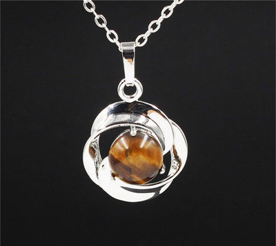 Collar Colgante de Flor en Cristal Natural - Image 23