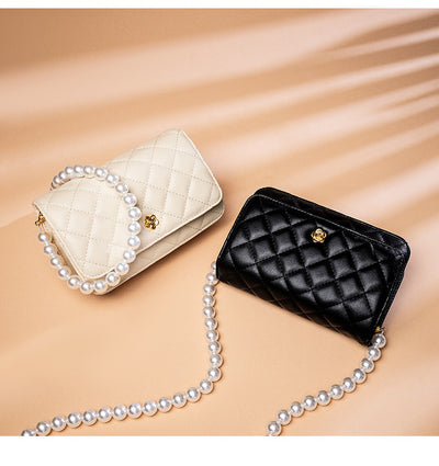 Bolso de Cadena Diamante Estilo Perfume en Cuero Pequeño - Image 21