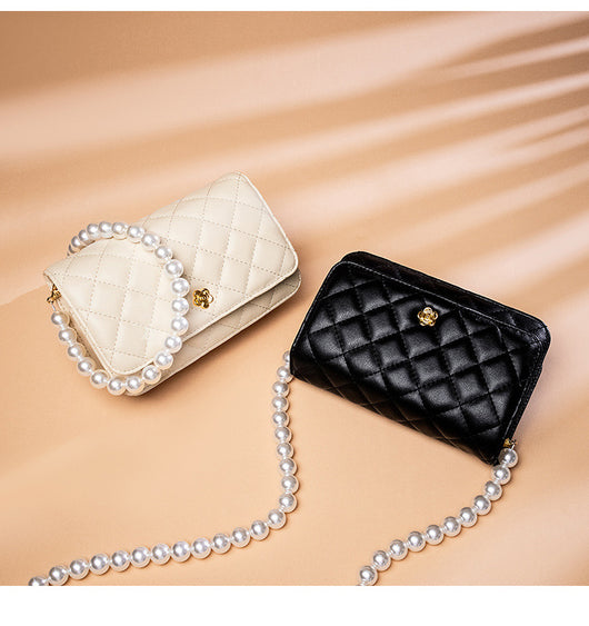 Bolso de Cadena Diamante Estilo Perfume en Cuero Pequeño - Image 21