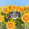 Double-sided Alloy Flower Short Clavicle Plateado 2pcs