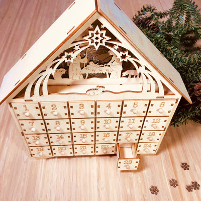Calendario de Madera DIY - Caja de Regalo Navideña - Image 4