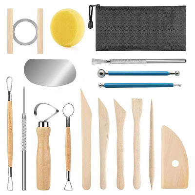 Set de 17 Herramientas Profesionales para Cerámica y Modelado Artístico - Image 2