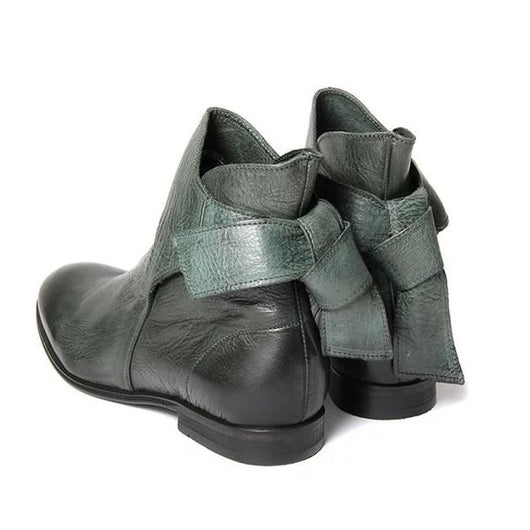 Botas Martin con Tacón Bajo y Hebilla - Estilo Boca de Pez - Image 9