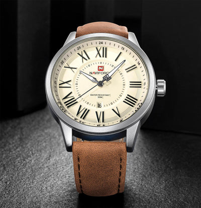Reloj Pulsera Impermeable con Calendario Romano