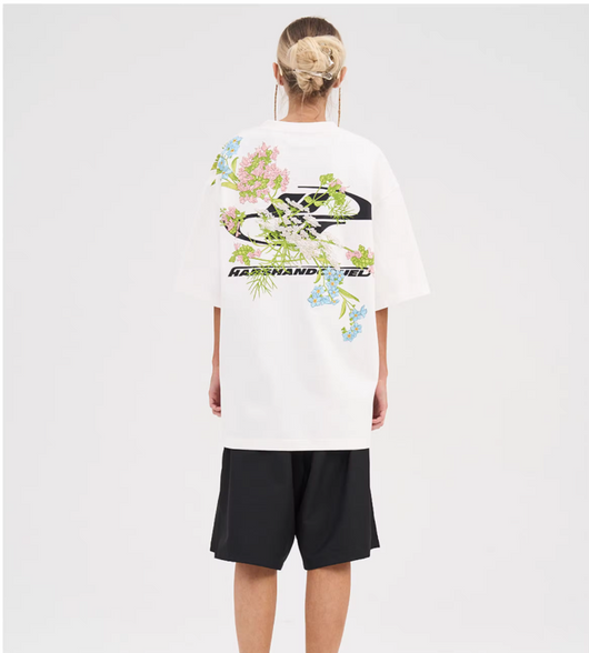 Playera Bordada con Flores - Manga Corta Clásica - Image 12