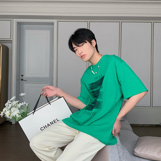 Playera Manga Corta para Hombre Estilo Urbano Tendencia - Image 7