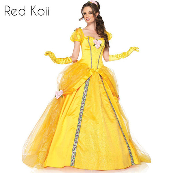 Vestido de Noche Bella y la Bestia - Disfraz de Mascarada Elegante