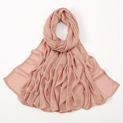 Pañuelo Modal Rayon Malayo Indonesio Colores Sólidos Transpirable - Image 35