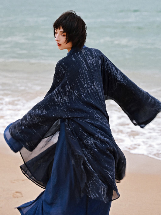 Vestido Cardigan Hanfu Tres Piezas - Elegancia Tradicional Moderna - Image 6