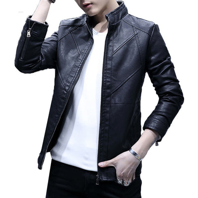 Chaqueta de Cuero Slim Coreana - Image 6