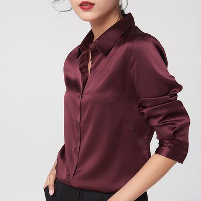 Camisa de Seda de Manga Larga Premium - Image 8