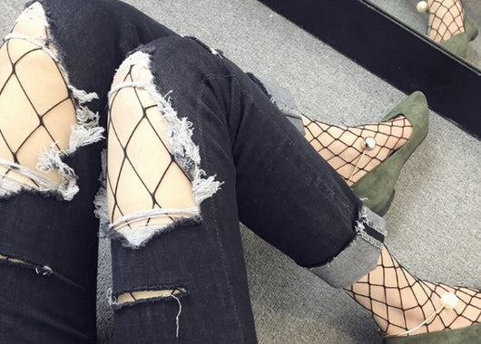 Medias Fishnet Elásticas Sexy para Mujer - Malla Grande Transpirable - Image 17