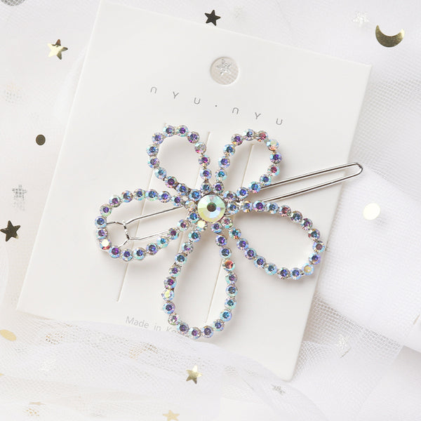 Pasador de Cabello con Strass Alfabeto y Estrella para Flequillo