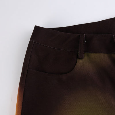 Pantalones Casuales con Estampado Degradado Arcoíris para Mujer - Image 17