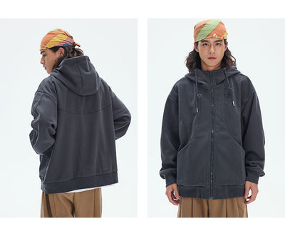 Suéter Hoodie de Pareja Otoño con Costuras a Contraste - Image 21
