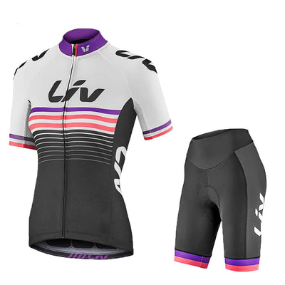 Conjunto de Ciclismo LIV para Mujer - Jersey y Shorts Transpirables de Verano - Image 9