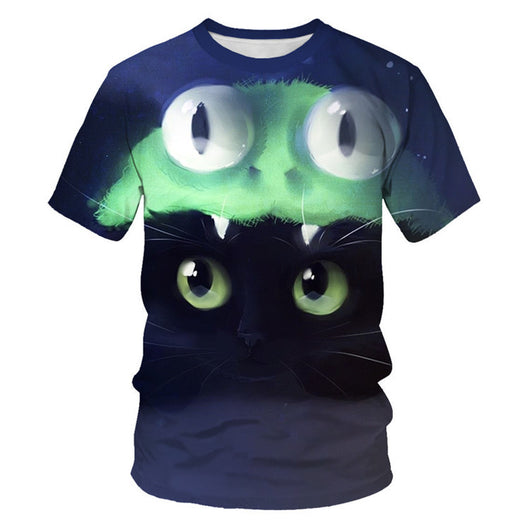 Camiseta Estampado Animal Gato para Toda la Familia - Image 6