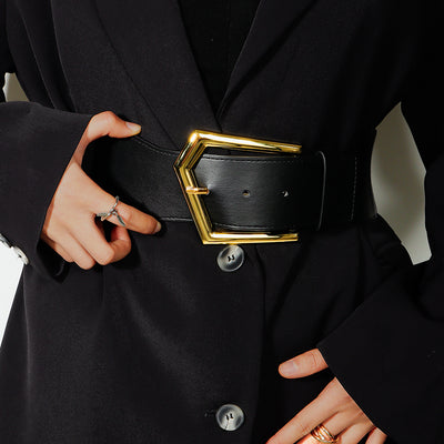 Cinturón Elástico Metálico Negro Ajustable - Accesorios de Moda para Abrigos y Faldas - Image 18
