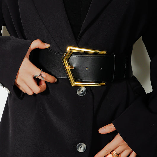Cinturón Elástico Metálico Negro Ajustable - Accesorios de Moda para Abrigos y Faldas - Image 18
