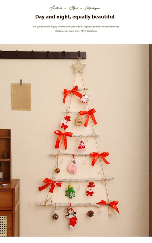 Árbol de Navidad Luminoso de Tela No Tejida para Ventanas y Puertas - Image 10