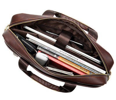 Maletín Ejecutivo de Cuero Genuino para Hombre - Image 7