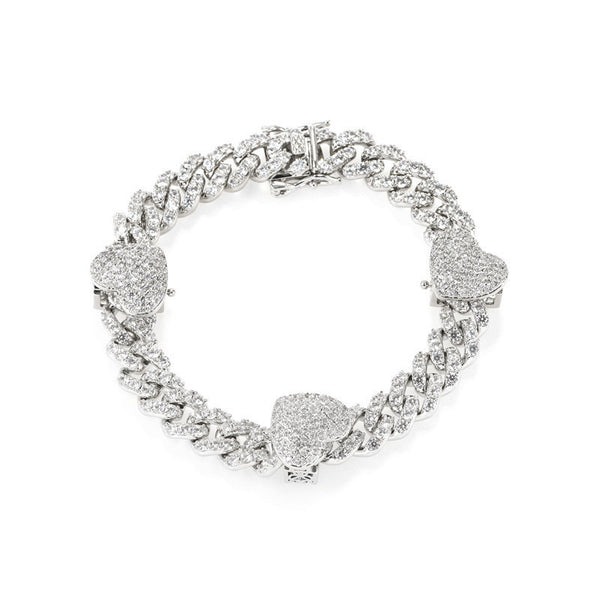 Pulsera Tobillera Corazón Circonia Chapada - Accesorio Versátil para Mujer - Image 4