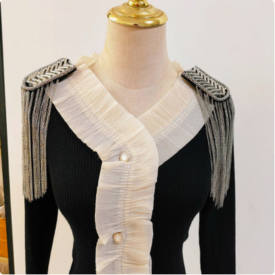 Cadena Larga de Metal con Borla y Hombreras - Accesorio Versátil Unisex - Image 17