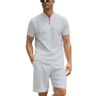 Conjunto de Polo Liso Manga Corta para Hombre - Dos Piezas - Image 8