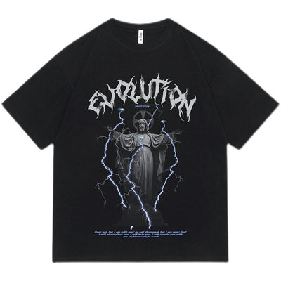 Camiseta Estampado Jesús Retro Americano - Image 10