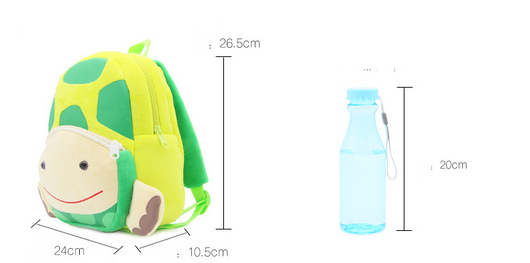 Mochila Escolar Infantil Diseño Tortuga de Peluche - Image 8