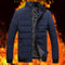 Chaqueta de Invierno para Hombre Estilo Coreano con Forro de Felpa