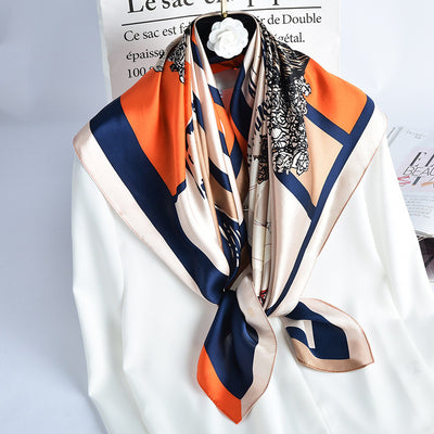 Pañuelo de Seda Multiusos para Primavera - Turbante Elegante Femenino - Image 10