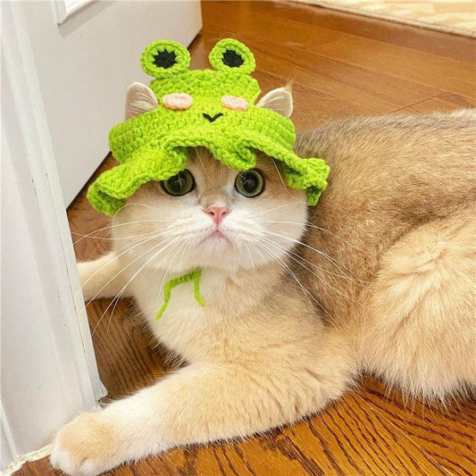 Gorro Tejido para Mascotas - Sombrero Divertido para Gatos y Perros - Image 2