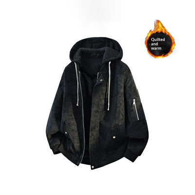 Chamarra Hoodie Hombre Versátil y Cómoda de Ajuste Relajado - Image 4