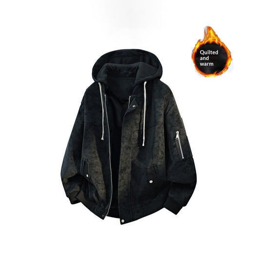 Chamarra Hoodie Hombre Versátil y Cómoda de Ajuste Relajado - Image 4