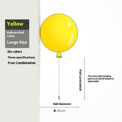 Lámpara de Pared con Patrón de Globos Coloridos - Image 11