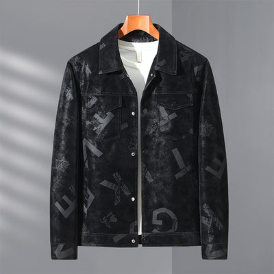 Chaqueta de Cuero para Hombre Primavera Otoño Diseño Clásico - Image 10