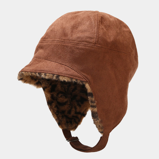 Gorro Térmico Estampado Leopardo con Protección Auditiva para Ciclismo - Image 3