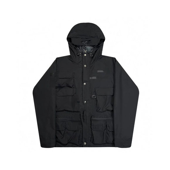 Chaqueta Impermeable con Cuello Tipo Concha y Costuras Reforzadas