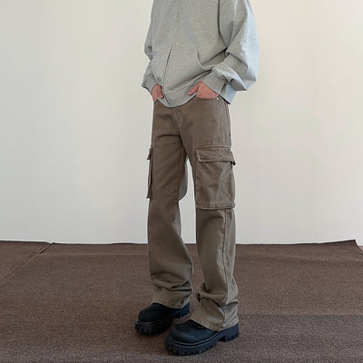 Pantalones de Trabajo Retro Estilo Americano con Bolsillos Grandes para Hombre y Mujer - Image 3